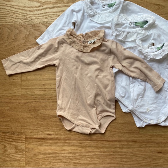 Set of 4 Grace baby & child onesies with ruffle - Picture 2 of 7